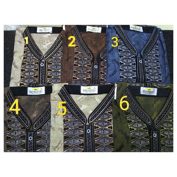 BAJU KOKO BORDIR JW02 KAIN KATUN JAGUAR WARNA UKURAN XL