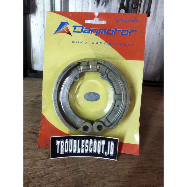 kampas rem tromol vespa super danmotor