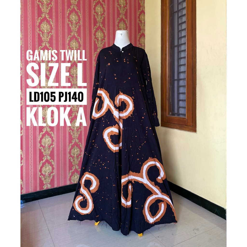 GAMIS TWILL ORI SIZE L | Shopee Indonesia
