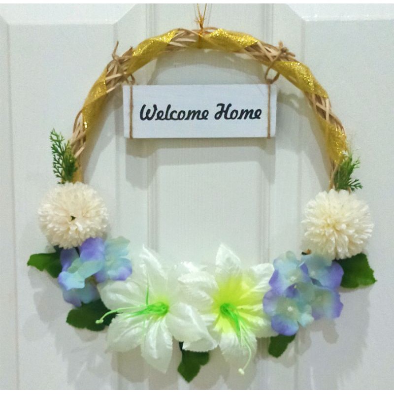 Hiasan Pintu Welcome Home Large Hiasan Dinding Dekorasi Rumah