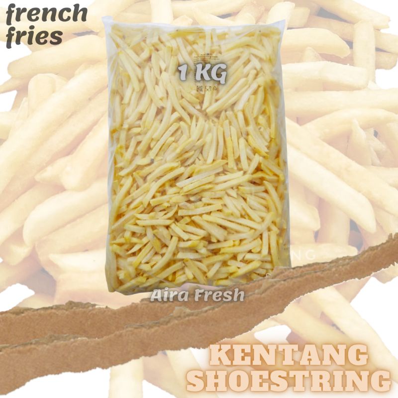 

Kentang Goreng Beku Shoestring 1KG / French Fries Shoestring kentang Frozen Food