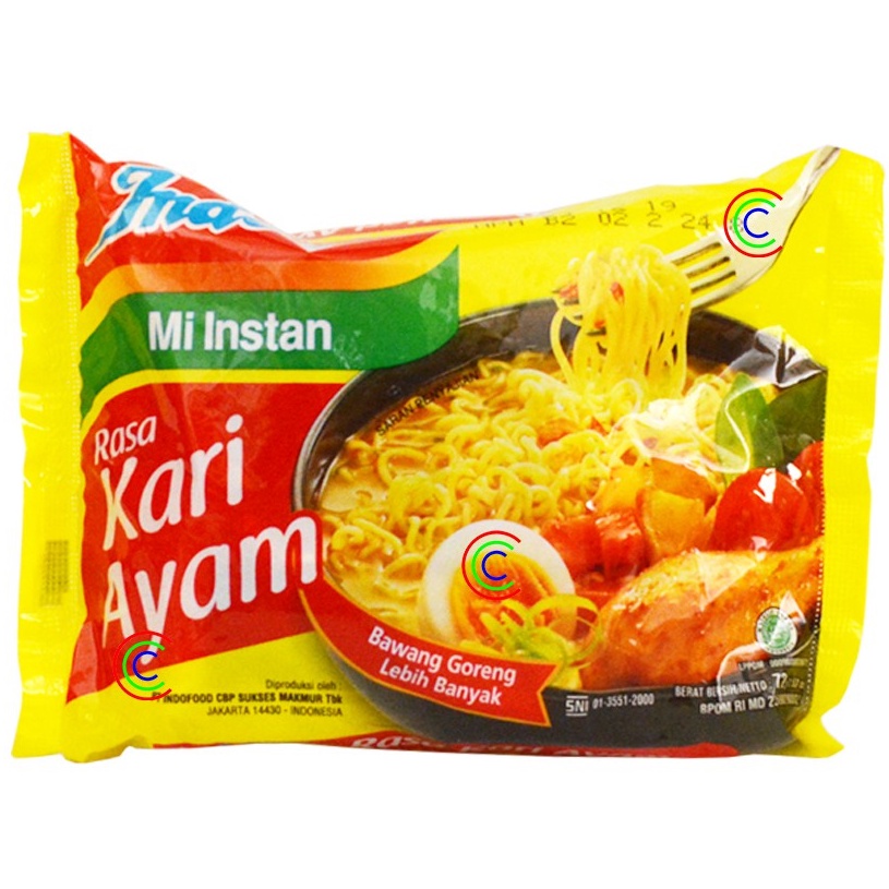 Indomie Kari Ayam 72 GRAM PER 1 PCS