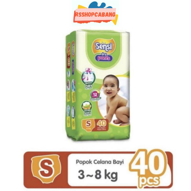 SENSI DRY PANTS S40 M34 L30 XL24 PAMPERS