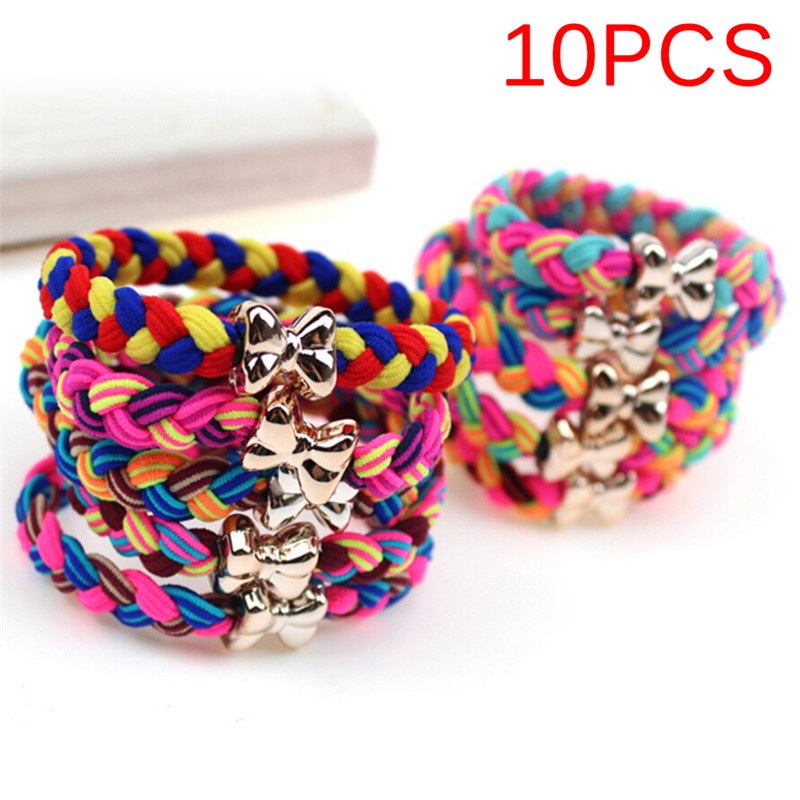 10pcs Bandana Elastis Model Pita Untuk Perempuan