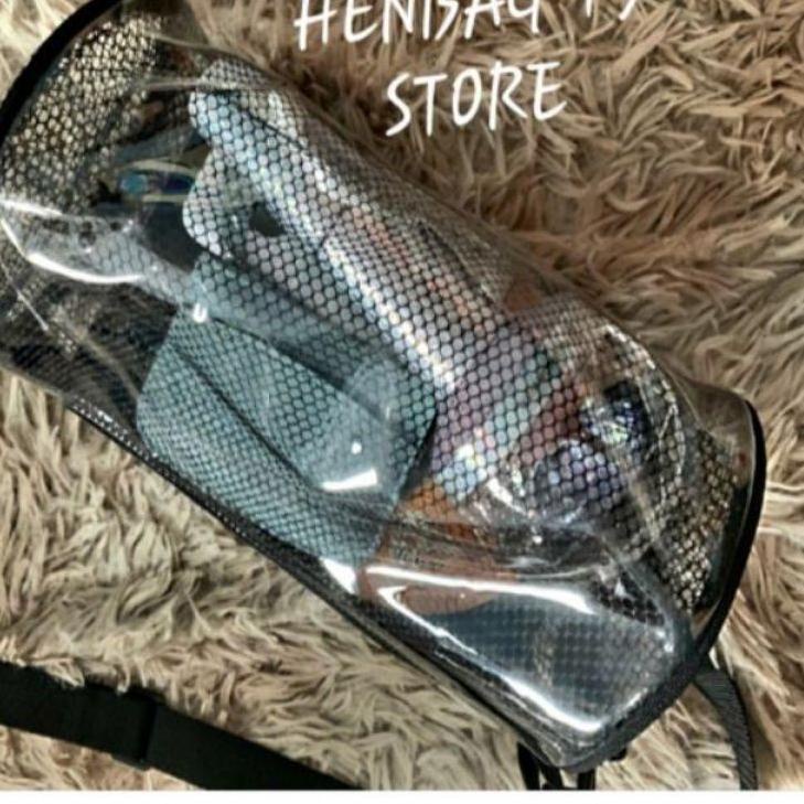 (TERBAIK) [PRODUK ORIGINAL BISA CUSTOM UKURAN]Tas Selempang Sling bag Tabung Transparan Pria Wanita/