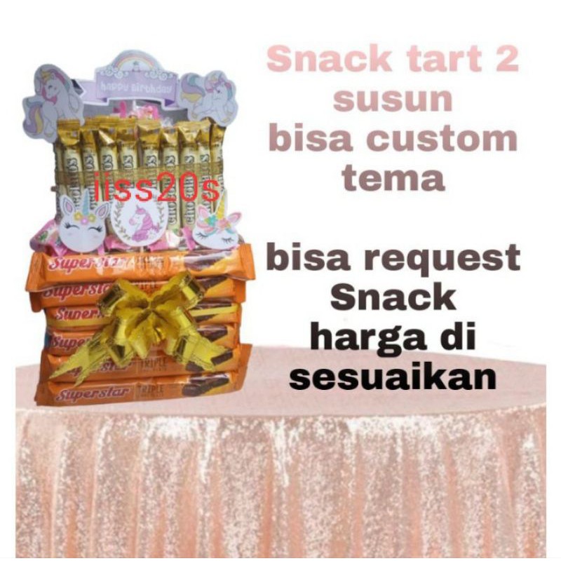 Snack/Snack tart/Snack tart isi uang/Snack tart 2 susun/Kue Ultah/Kue ultah isi Uang/Kue 2 susun