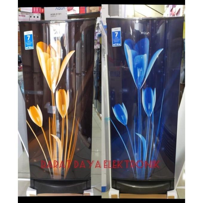 KULKAS AQUA MOTIF KEMBANG AQR 190 KULKAS 1 PINTU 38 WATT DGDF5465SE