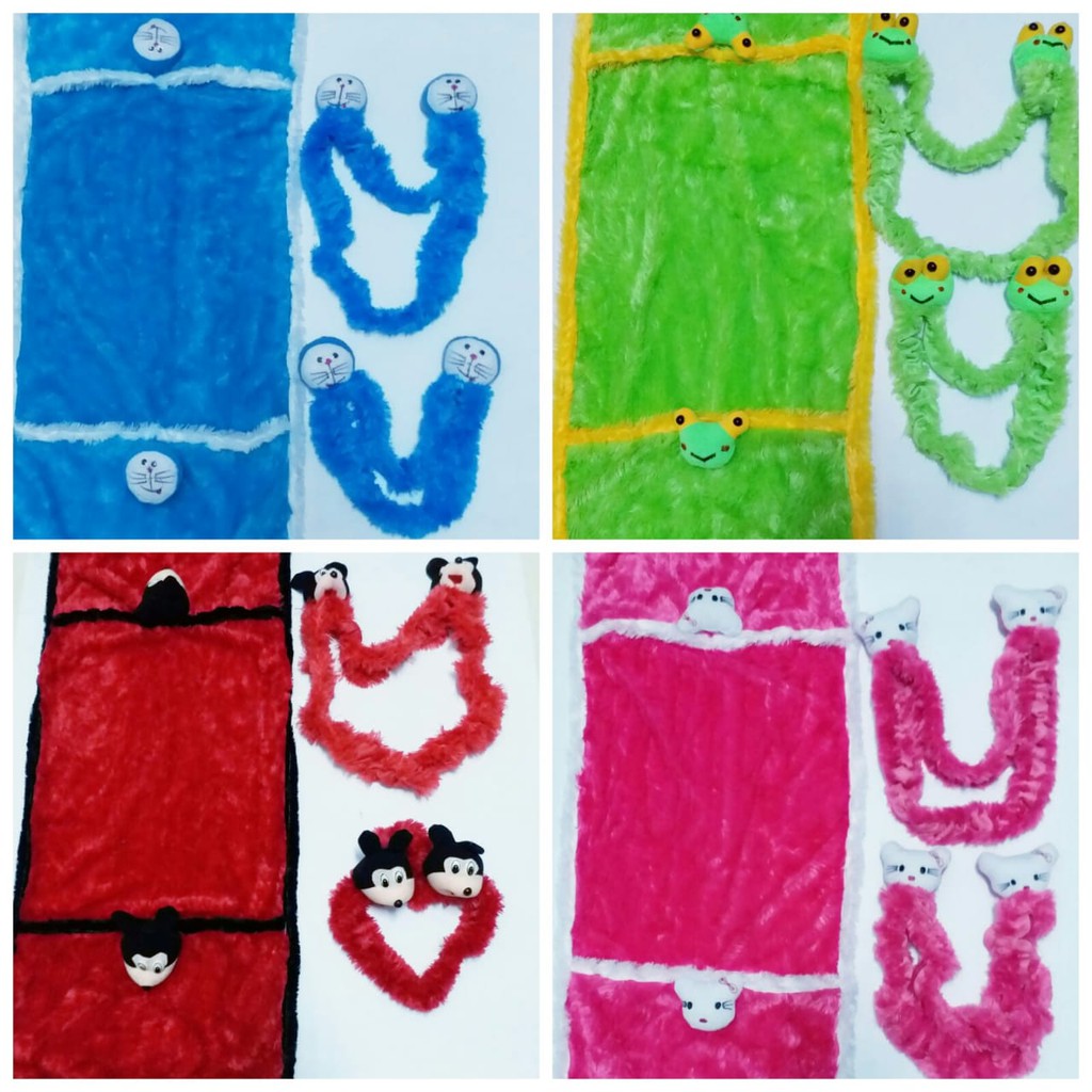 HOME SET 3 IN 1 (cover kulkas tv dan kipas ) cover tv karakter cover kipas karakter cover kulkas kar