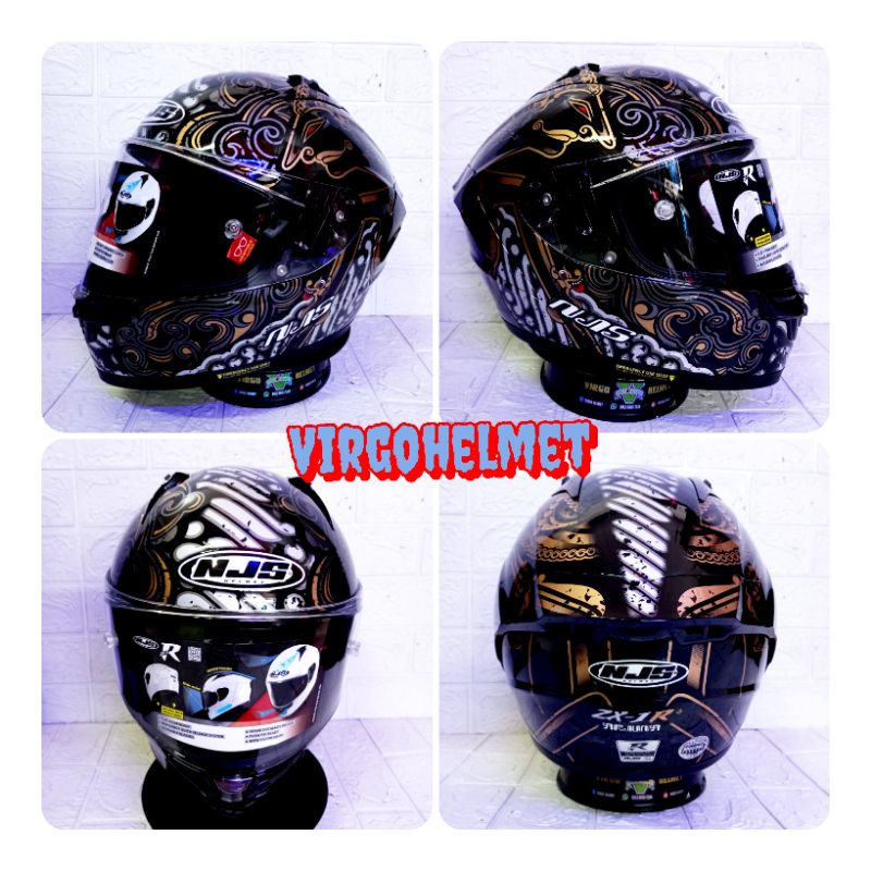 HELM NJS ZX~1 R BARONG ARJUNA ORIGINAL (ongkir Termurah 2 kg)