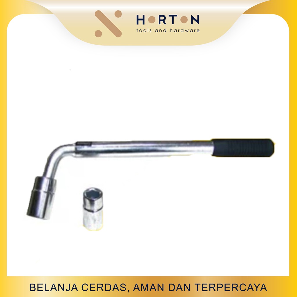 HASSTON PROHEX Kunci Roda Tarik 17mm 19mm + Kunci Busi (1840-101)