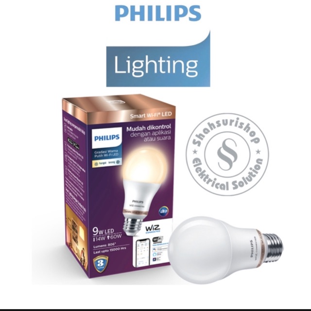 LAMPU PHILIPS SMART WIFI LED 8W 8 W WATT TUNABLE WHITE SMARTLAMP