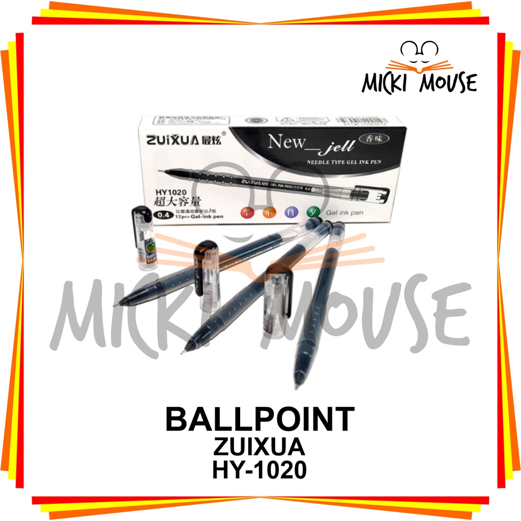 

(12 pcs) Pen gel zuixua/ new gel pen zuixua / ballpoint murah / pulpen gel / pen murah / zuixua