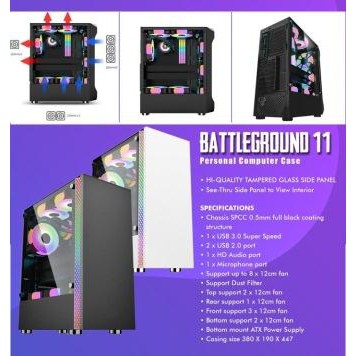 Download Casing Pc Gaming Simbadda Battleground 11 Blacl Shopee Indonesia