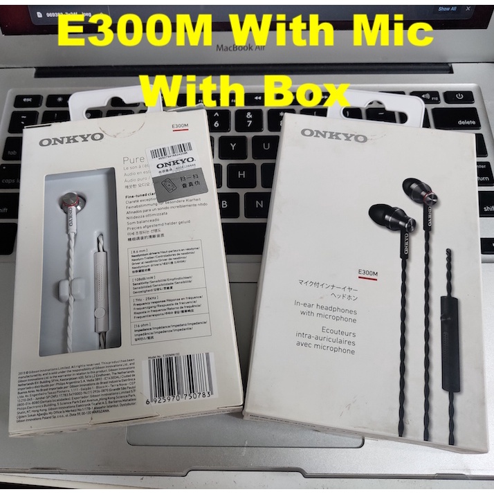 Original Onkyo E200 E300M Earphone Semi-Open Stereo High Fedility (No Box)