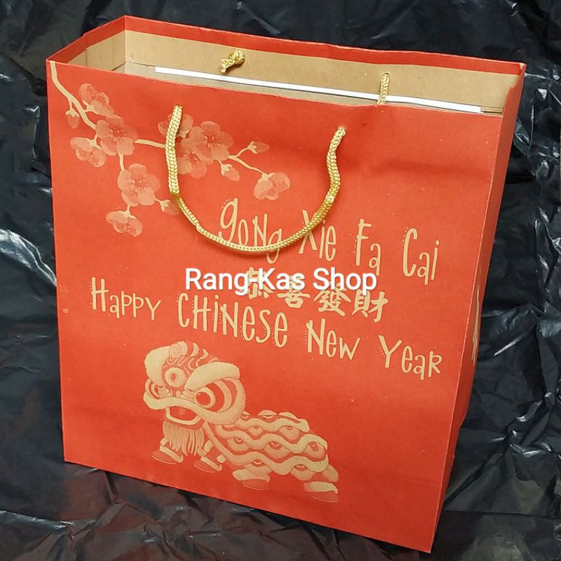 

Paper bag IMLEK Merah Medium Craft 2 doff isi 12pcs