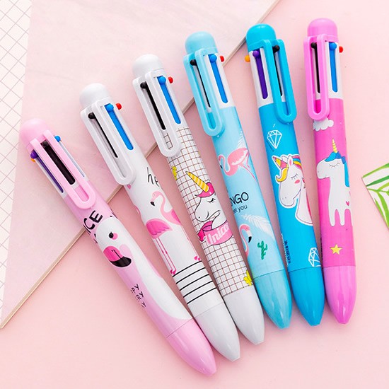 

Pena 6 Tinta Warna Unicorn Flamingo