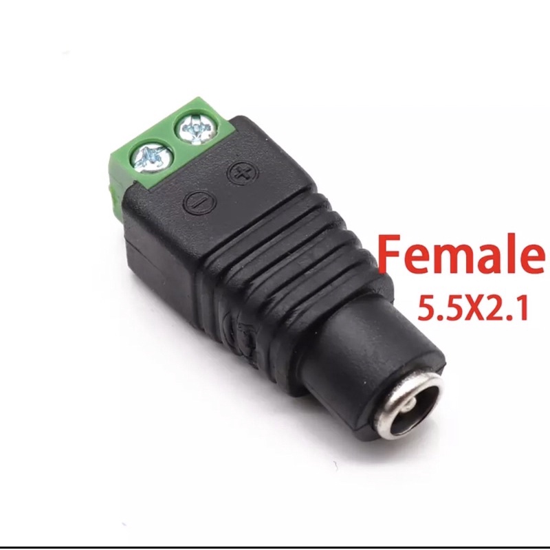 Jack Female 2.1mm x 5.5mm DC Konektor Adaptor