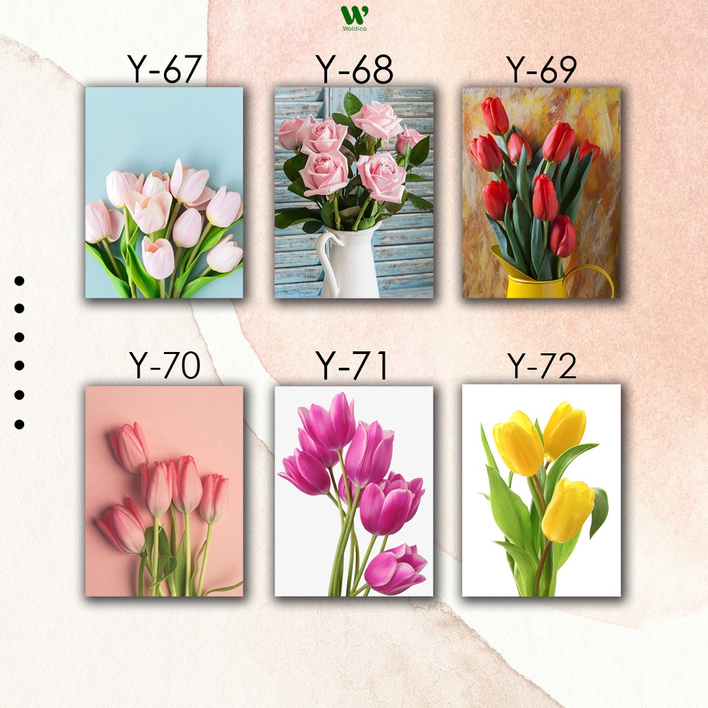 Hiasan Dinding Ruang Tamu Bunga Aesthetic