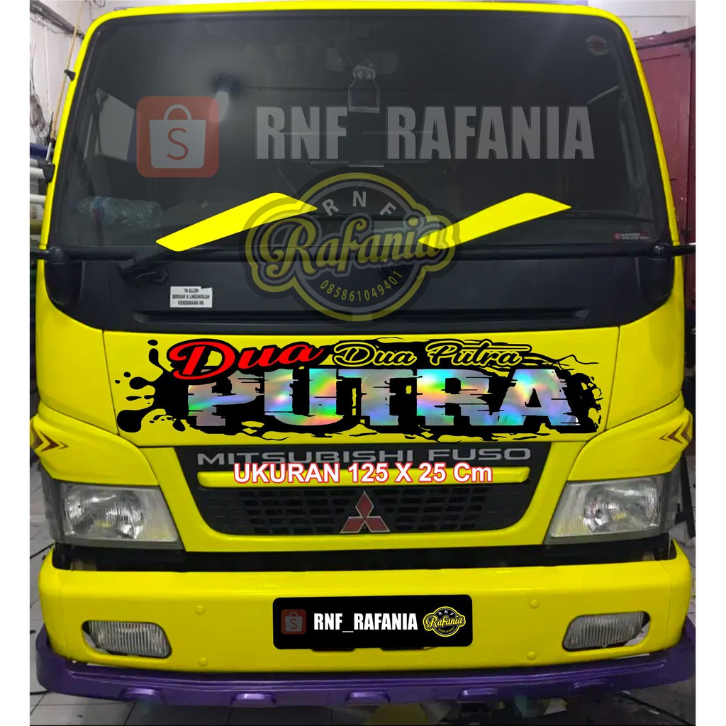 STICKER SEKOTLET  CUTTING KABIN CANTER TRUCK DUA PUTRA