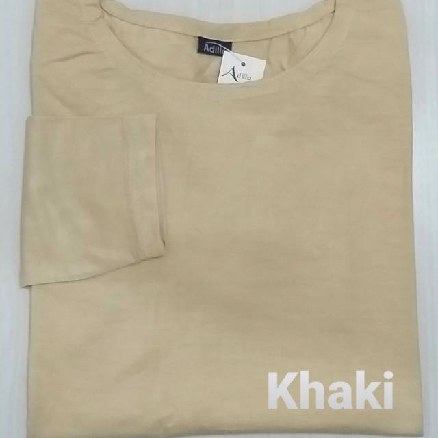 Manset Kaos Rayon Khaki Warna Kulit All Size Dan Jumbo Shopee Indonesia