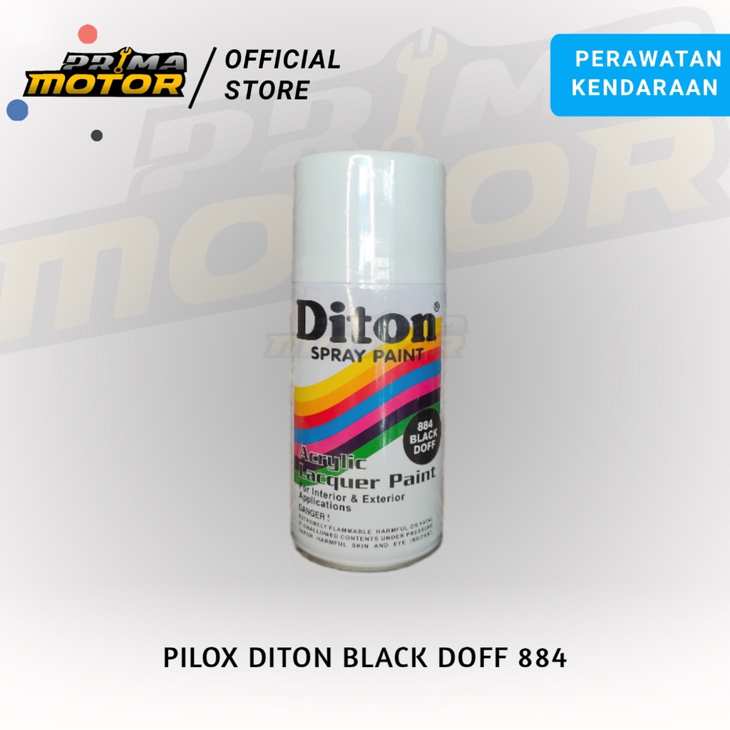Pylox pilox Cat Semprot DITON 300cc  HITAM GLOSSY ORIGINAL