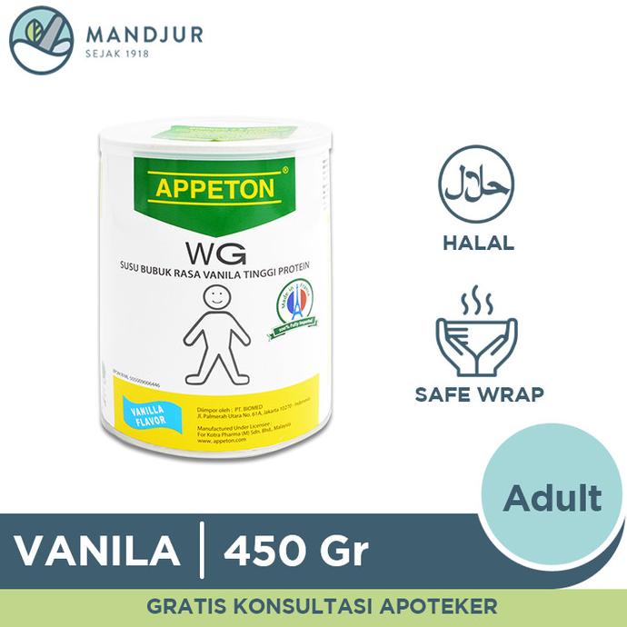 Appeton Weight Gain Adult Vanilla 450 gr - Susu Penambah Berat Badan