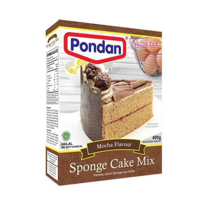 Pondan Mocca Flavour Sponge Cake Mix 400 gram / Sponge Moka Pondan
