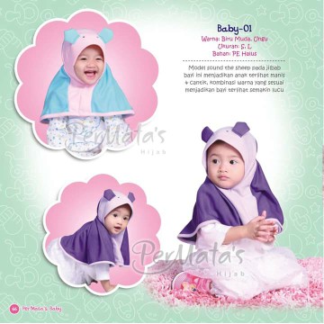 Jibab Bayi/Jilbab Anak Lucu/Jilbab Bayi Lucu/Jilbab Bayi Permata 01