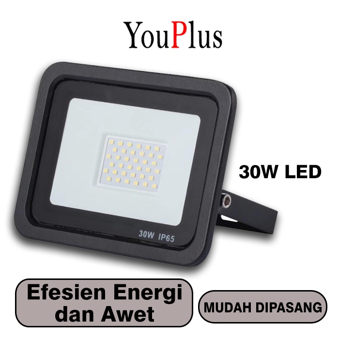 YOUPLUS lampu led sorot 30WATT PUTIH/KUNING floodlight / LED KAP SOROT 30W 30 WATT