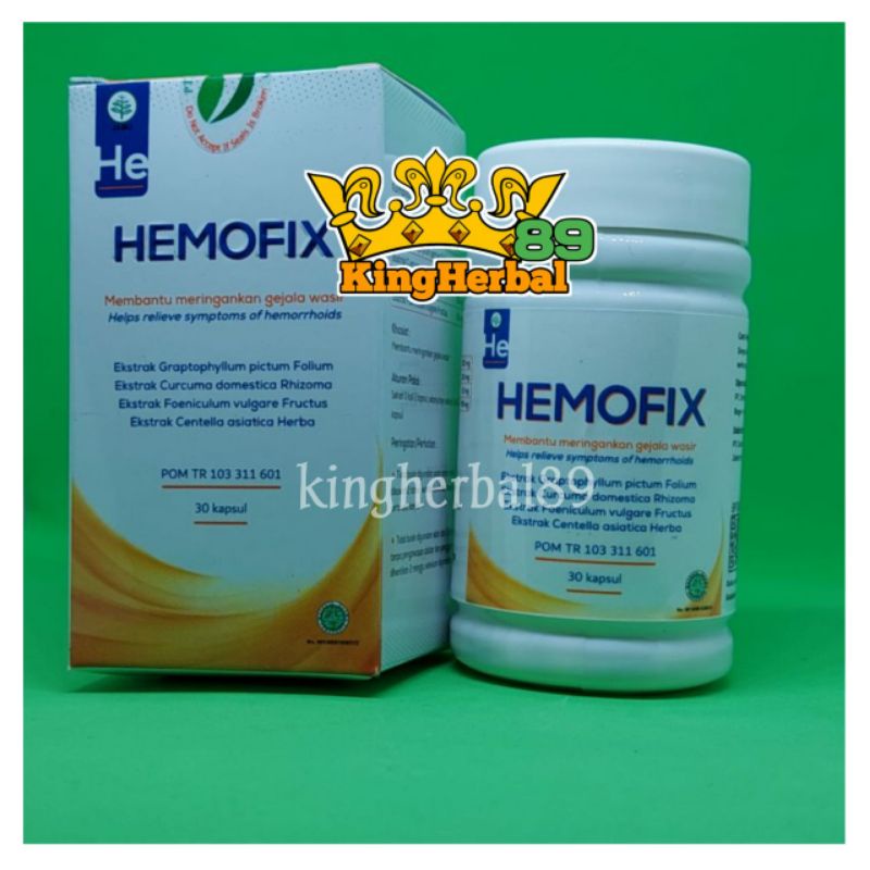 HEMOFIX ASLI 100% ORIGINAL OBAT AMBEIEN WASIR PALING AMPUH BPOM