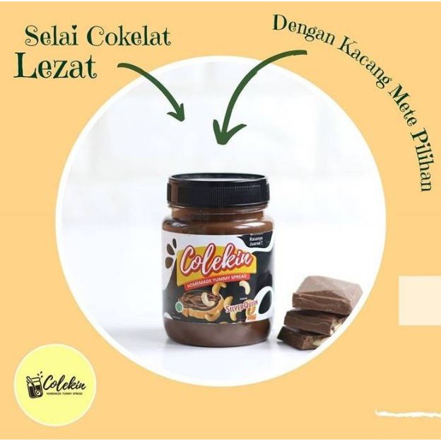 

Colekin - Selai Coklat Topping Kacang Mede ( Silverquin ) 200 gr SILVERQUIN