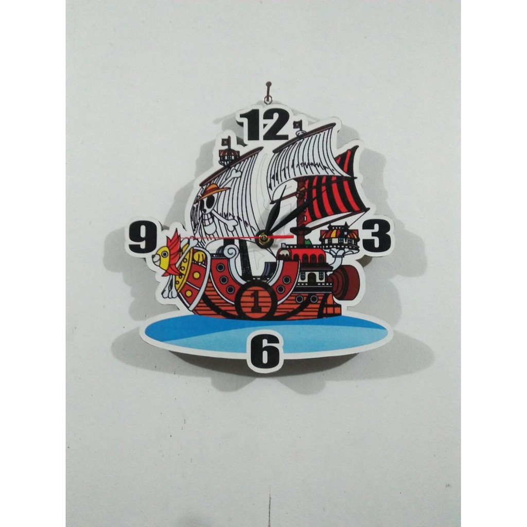 Jual JAM KAYU CUSTOM KAPAL ONEPIECE UNIK | Shopee Indonesia