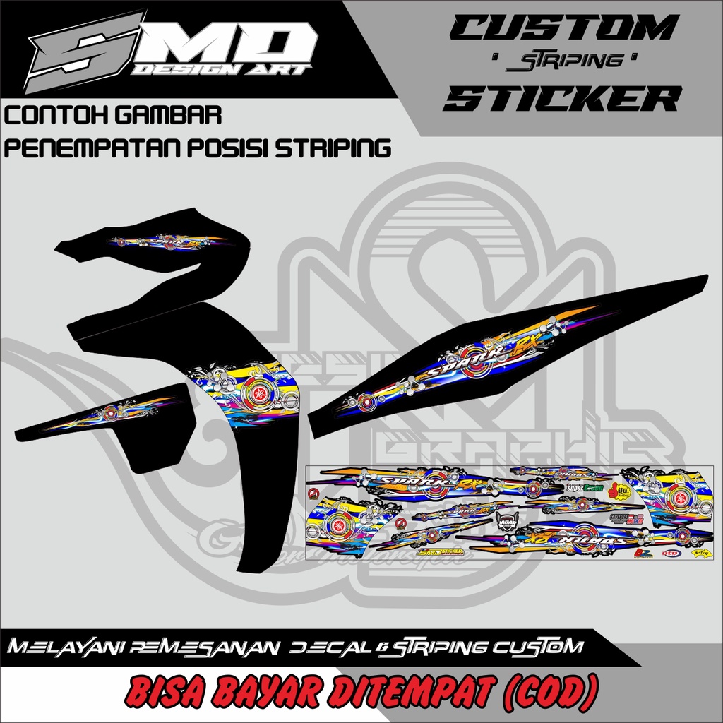 STRIPING VARIASI JUPITER ROBOT/Z1 RACING THAILOOK KEREN TERBARU