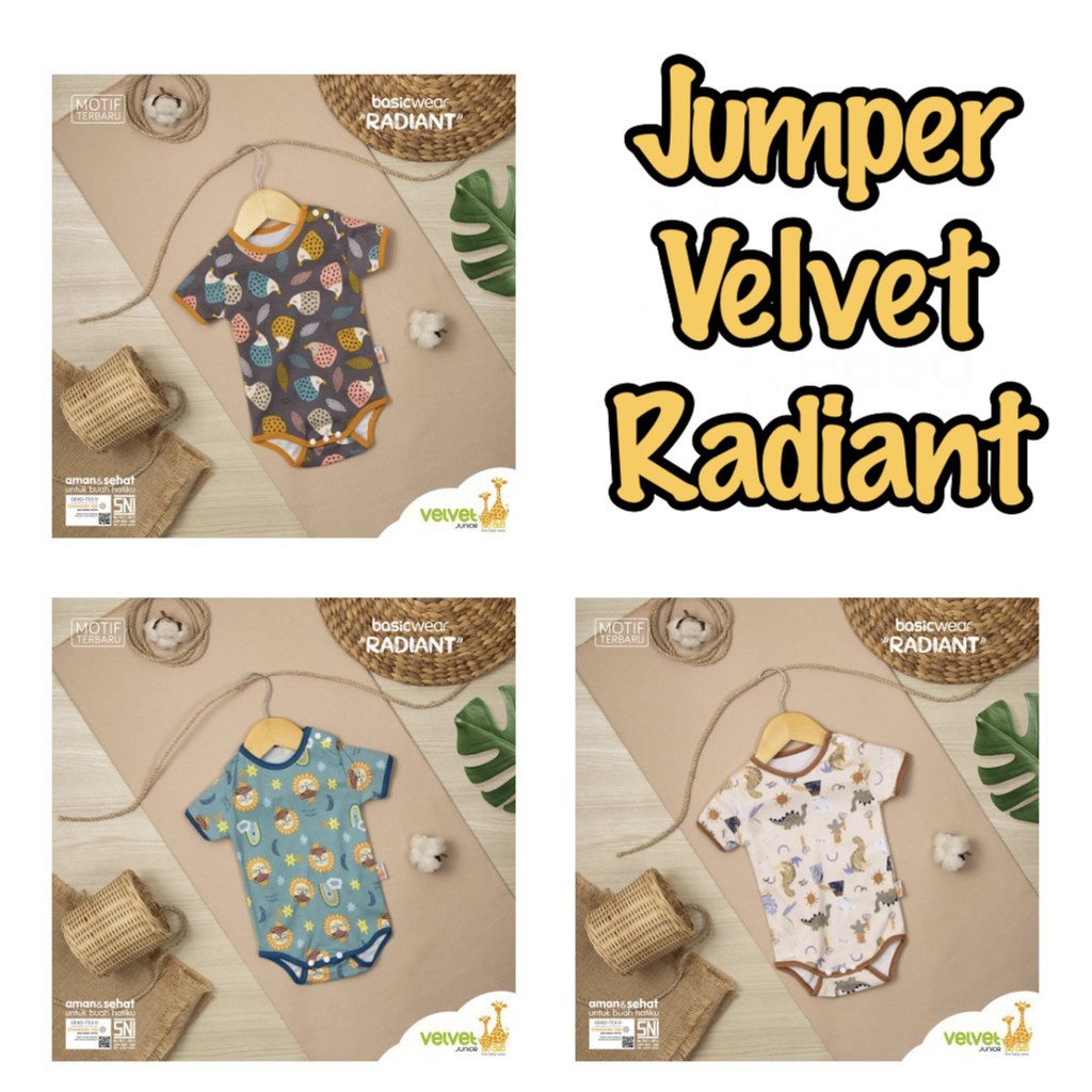 Jumper SEGITIGA Pendek Velvet / ARUCHI Newborn Bahan Halus