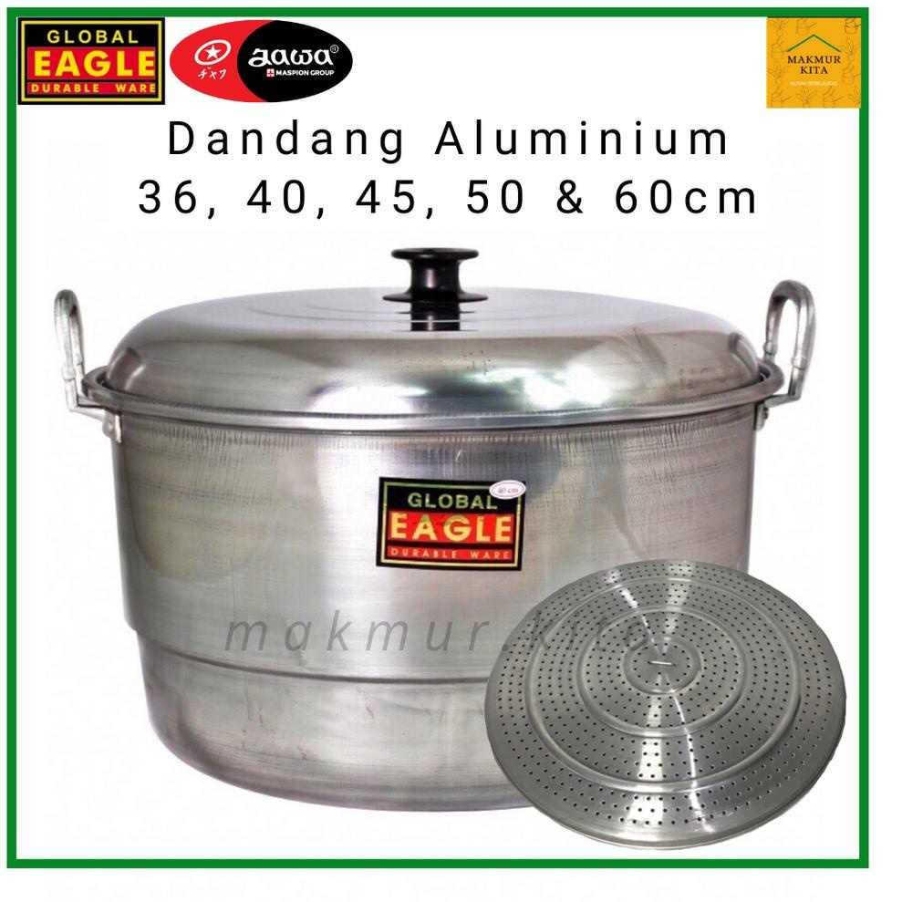 {W-EBE> {➸> Panci Dandang Kukus 36 40 45 50 55 60 CM Aluminium Global Eagle / Panci Kukus Besar Masp