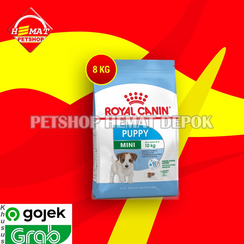 [Gosend] Makanan Anjing kecil Royal Canin Mini Junior 8 Kg Puppy 8Kg