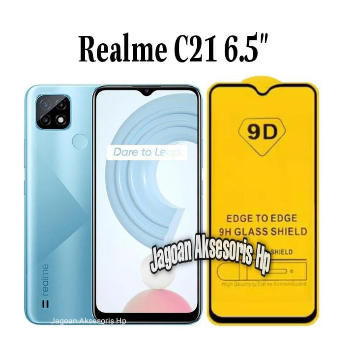 KOREAN Tempered Glass Realme C21 C25 6.5 inchi FULL SCREEN TG 5D 9D 21D FULL GLUE