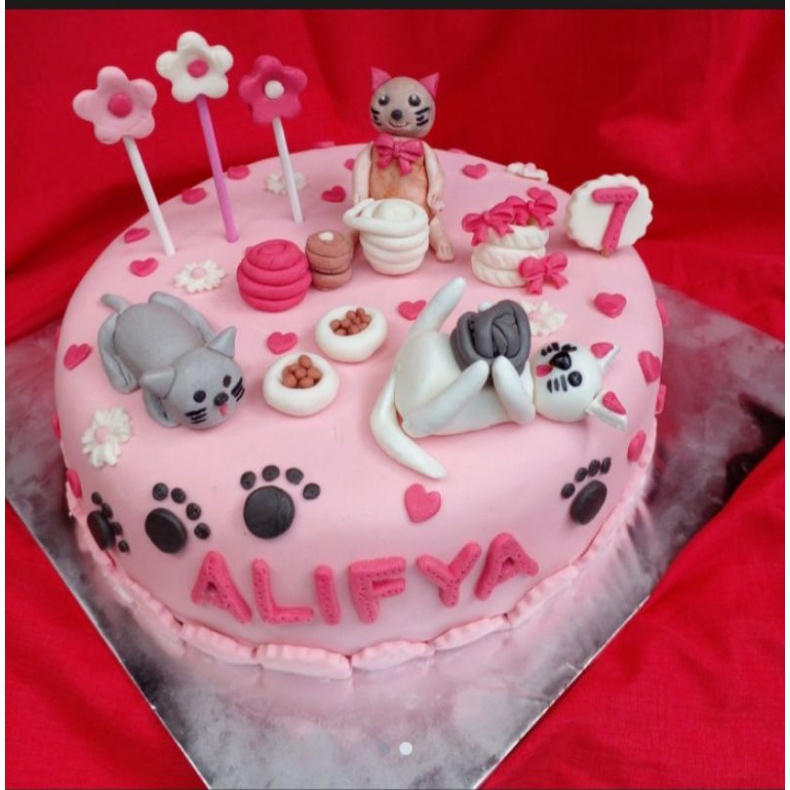kue ultah fondant/kue ulang tahun fondant