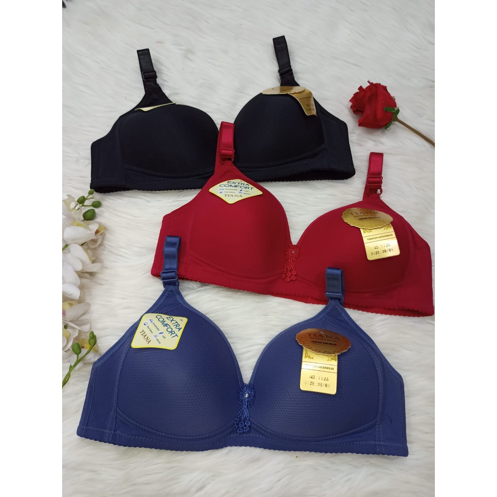 Bra Cup Besar Bahan Pori/Busa Tipis/Tiana 575