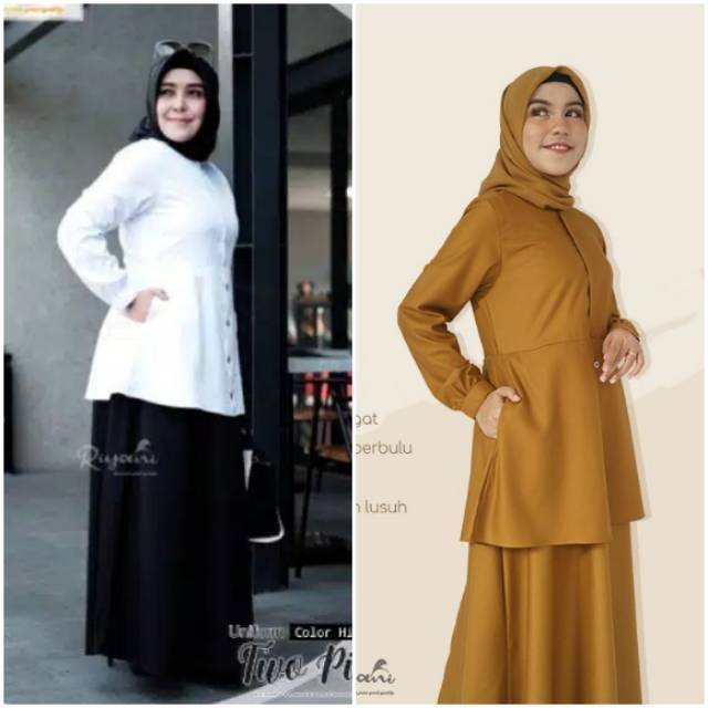 GAMIS HITAM PUTIH || PGRI || KORPRI || KHAKY || PUTIH || HITAM || NAVY II  RIYANI