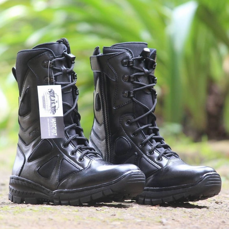 SEPATU PDL NINJA KULIT ASLI SEPATU PDL MERK MARCHAZ SEPATU PDL TNI POLRI SECURITY SATPAM SALPOL PP