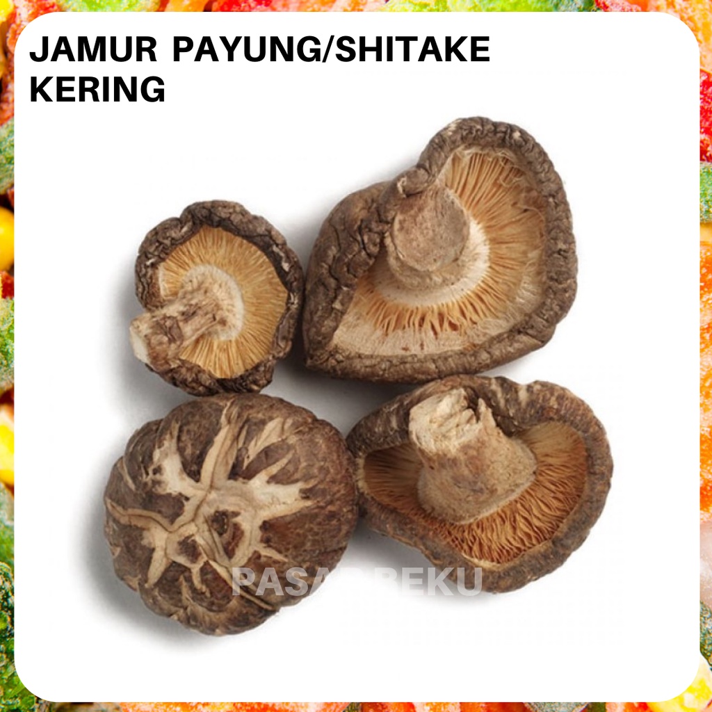 

Jamur Payung/Shitake Kuping Kering per Bungkus Padang Pasar Beku Frozen Food Padang