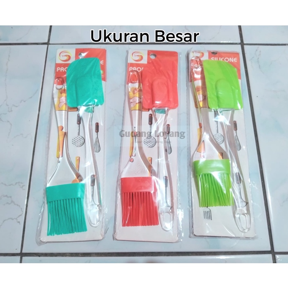 Spatula Set Kuas Spatula Kue Alat Dapur Kuas Silicone Set Kuas Loyang Silikon Murah