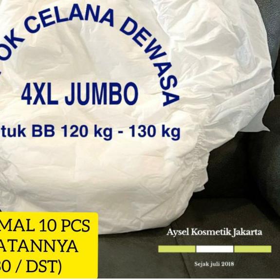 ✻ Popok celana dewasa JUMBO 4XL / diaper pants / popok perekat dewasa jumbo / popok dewasa jumbo ➥