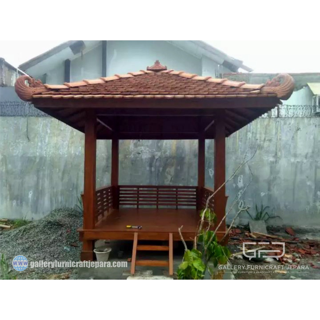 Gazebo Kayu Jati 2x2m