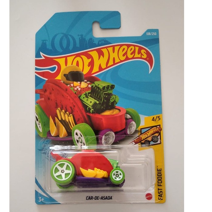 Diecast Hot Wheels CAR DE ASADA Merah HW Tacos Foodie Foods Hotwheels Lot K 2021 Mobil Mainan Anak