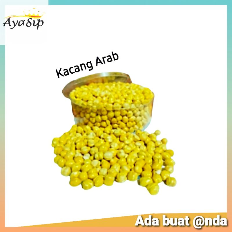 

Kacang Arab 250gr Kemasan Mika /Kacang Arab CikhPea Import Madinah/ Kacang Arab Gonzalo Rasa Gurih Renyah Nikmat