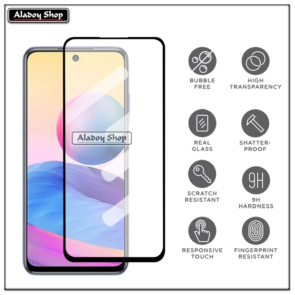 PAKET 2 IN 1 Tempered Glass Layar Xiaomi Readmi Note 10 5G ( 2021 ) Free Tempered Glass Camera