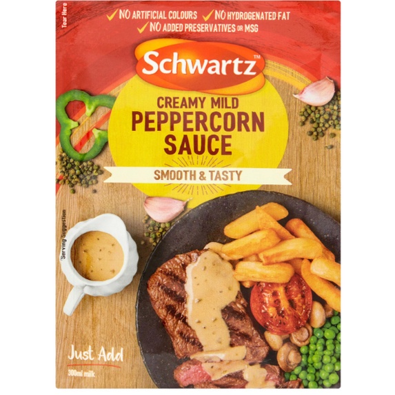 

Schwartz Creamy Pepper Steak Sauce Saus Daging Steak BBQ Lada Krim