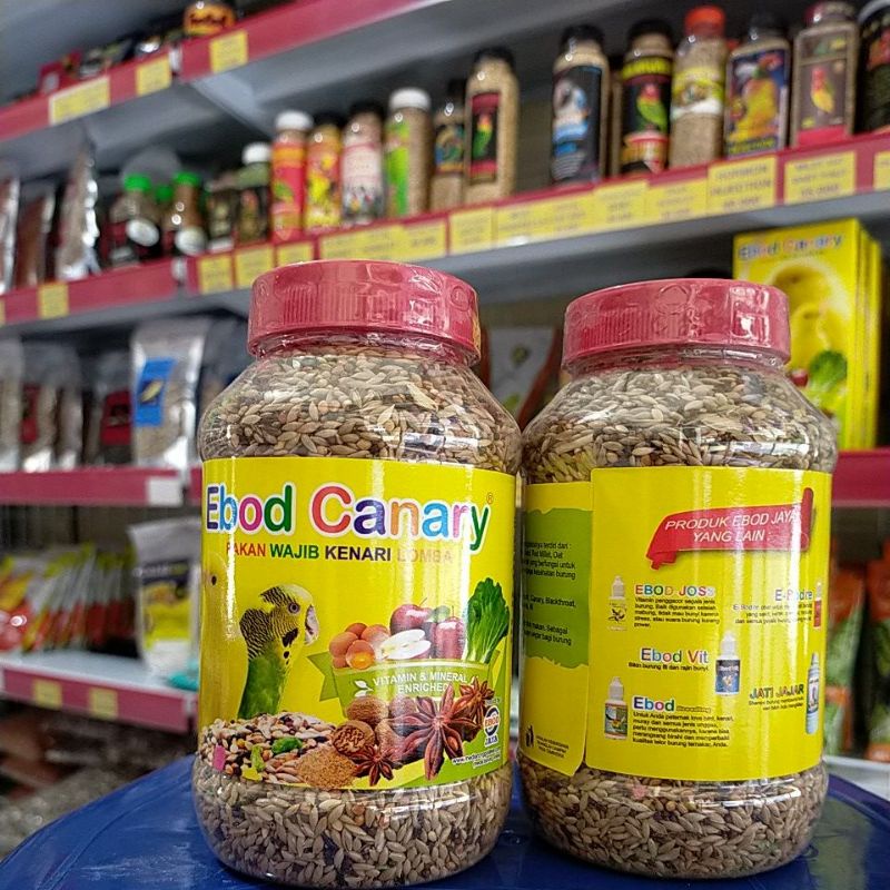 Ebod kenari toples pakan kenari untuk lomba